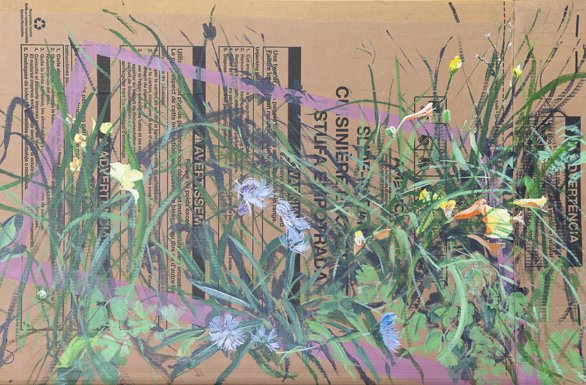 Garden XI, 32 x 46, acrylic on card board