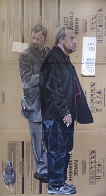 Bryant Park, 84 x 47, acrylic on card board