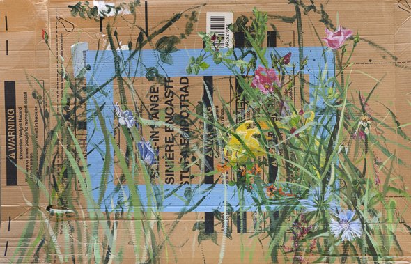 Garden XIII, 31 x 47, acrylic on card board