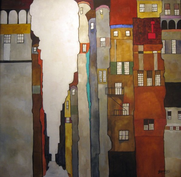 Cityscape, 36 x 36