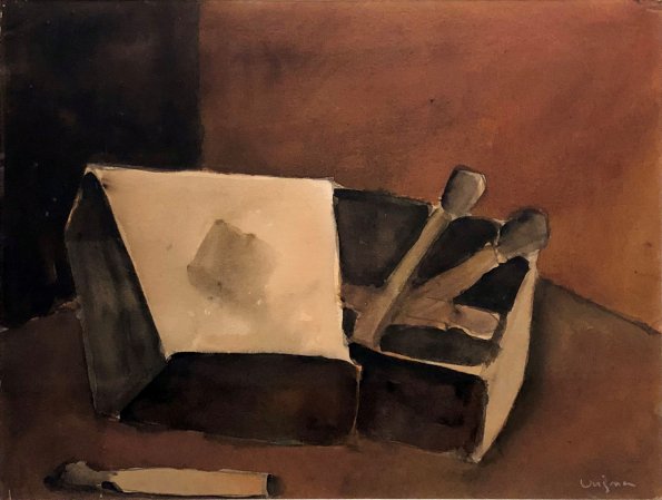 Matches, watercolor, 11x14