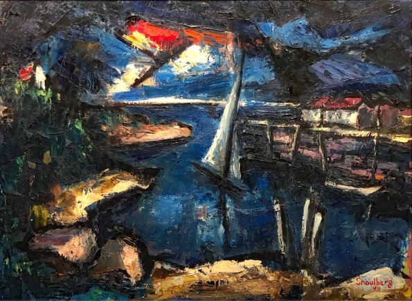 Coming Home, 1949, oil on canvas, 19 x 27 in.