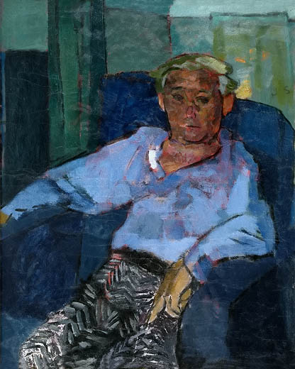 Portrait Abraham Walkowitz, oil on board, 20 x 16, 1942