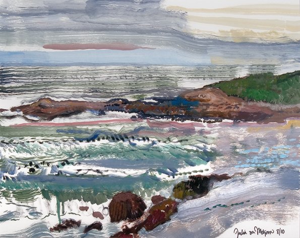 Mounds of Seaweed, 16 x 19 1/2", Oil on board