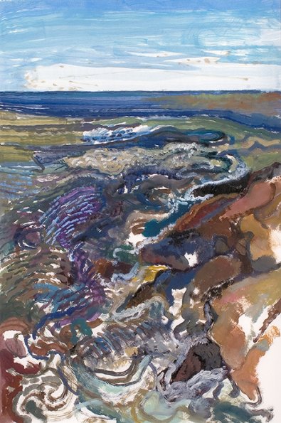 The Storm Moving in, 20 x 30", Oil on board