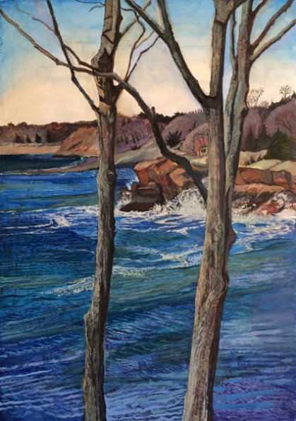 Winter & Spring, oil on panel, 34x24