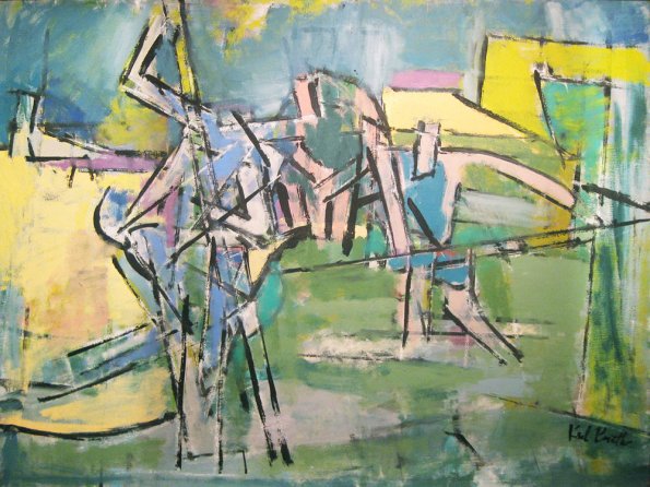 Ealers, oil on canvas, 38x56, 1950