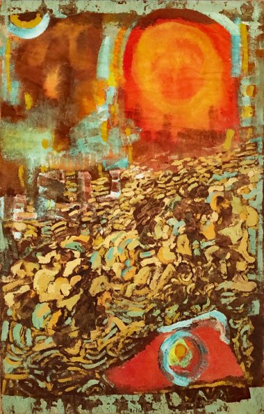 Tundra Series 2, gouache on paper, 40 x 26, 1958