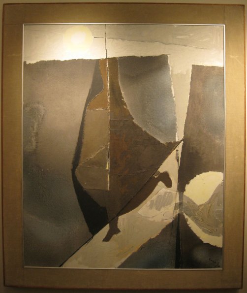 Leda And The Swan, Collage, 44x36, 1960