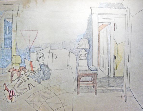 Michael Reading, pencil, 17x22