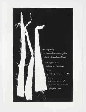 No Words: Forgiveness, 30" x 22", screenprint