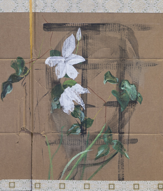 Garden I, 30 x 27, acrylic on card board