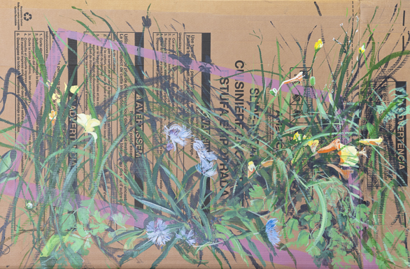 Garden XI, 32 x 46, acrylic on card board