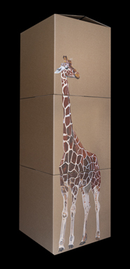 Kenya II, 72 x 24, acrylic on card board